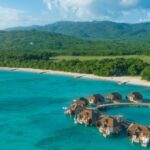 luxury transfer to sandals south coast villas over water