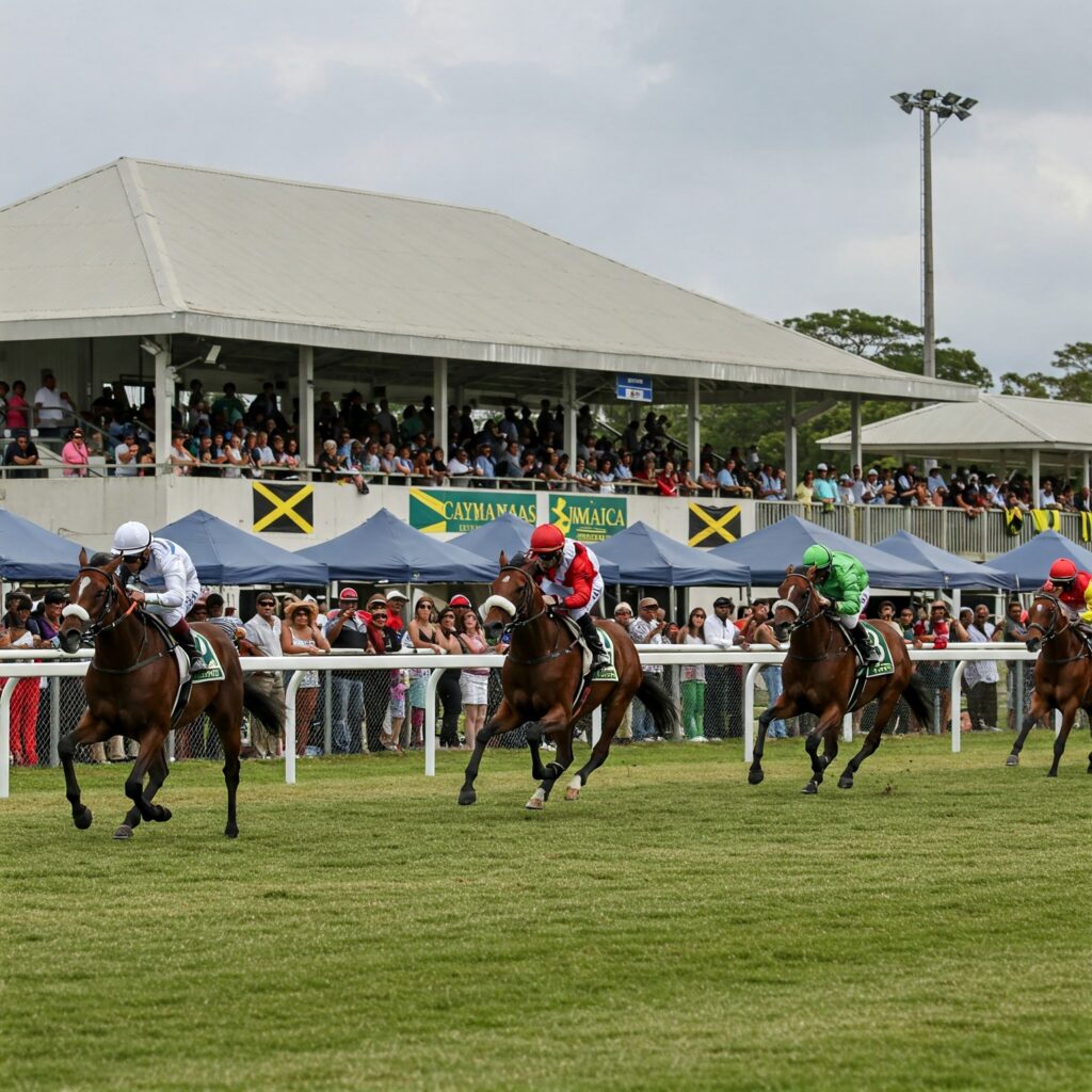 Elite horse racing at Caymanas Park – one of the top current events in Jamaica.