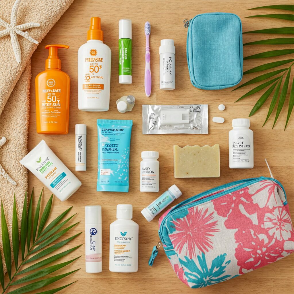 Packing list for Jamaica with tropical vacation essentials